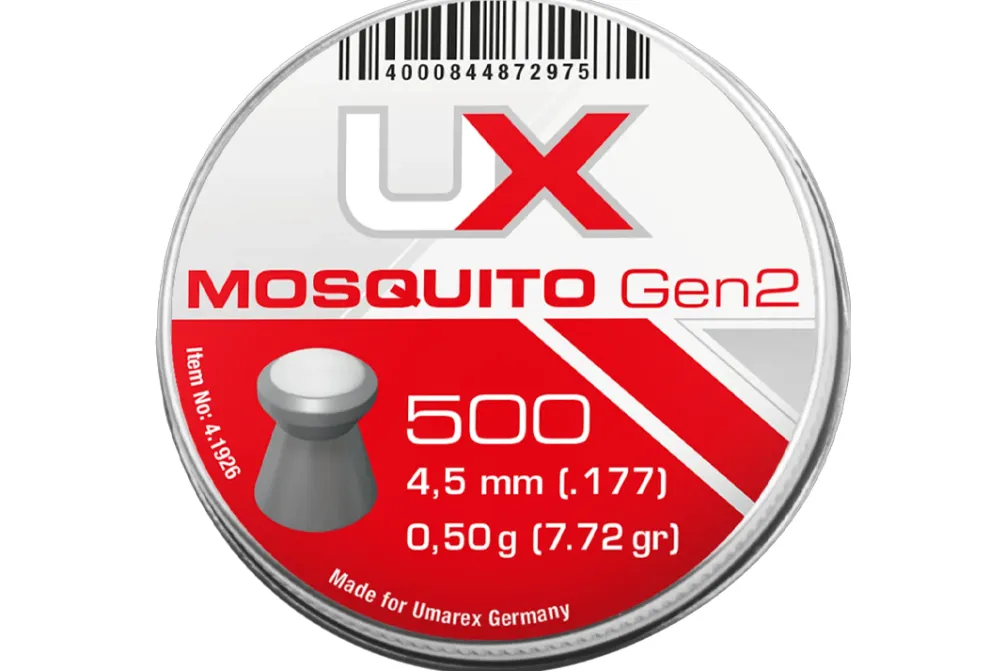 Rodes UX Mosquito Flad Hagl Gen2 – 500 stk. – 4.5mm Hot