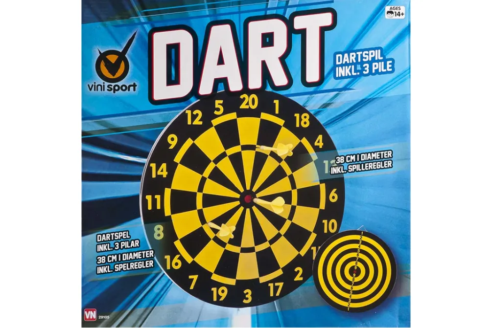 Rodes Vini Dartskive med 3 pile – 38 cm Sale