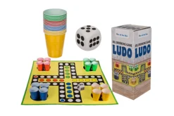 Rodes XL Drinking Game Ludo spil med 16 kopper – 90 x 90 cm Hot